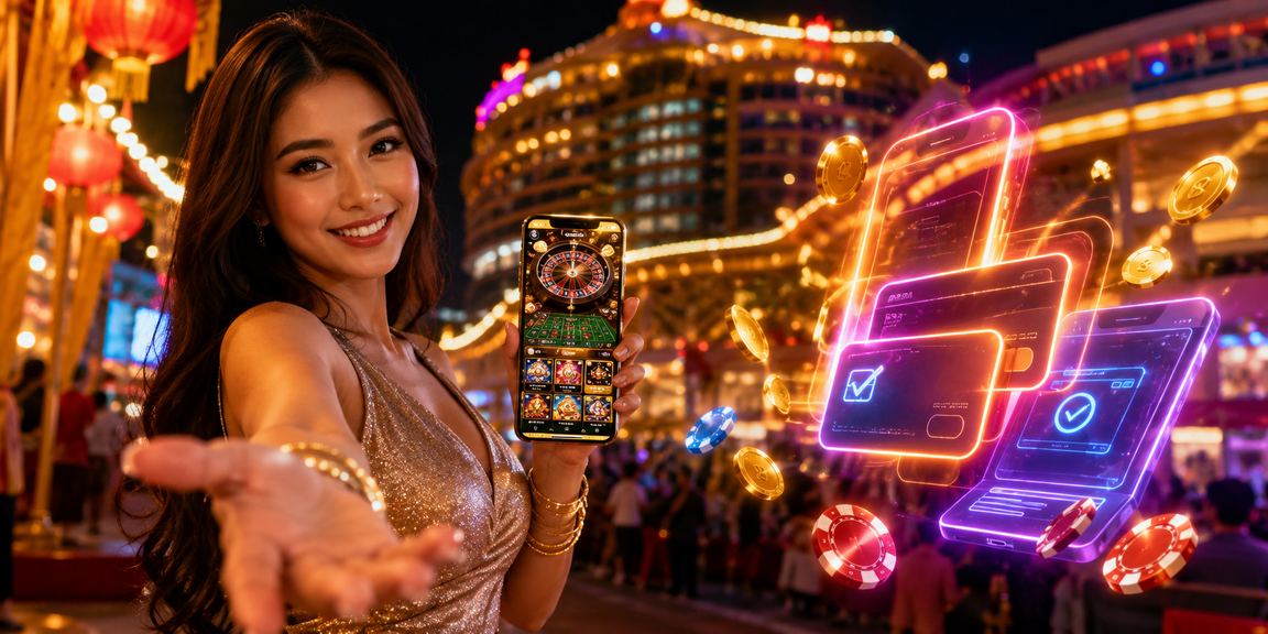Pengguna dari Genting Highlands menggunakan aplikasi kasino mudah alih untuk pertaruhan sukan