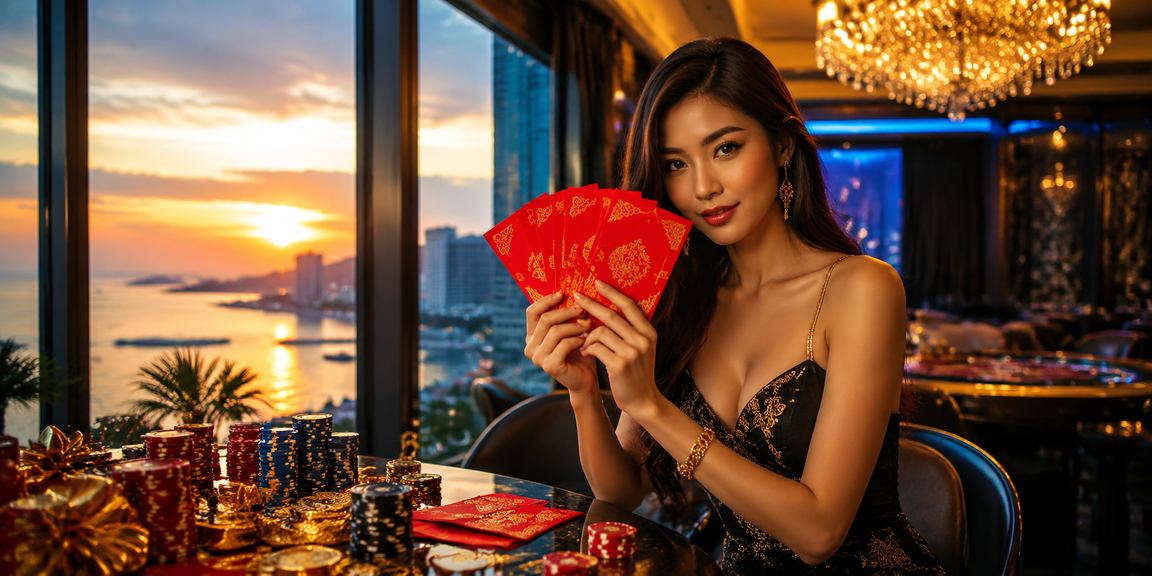 Suasana bonus dan hadiah merah di Kota Kinabalu sempena promosi kasino dalam talian