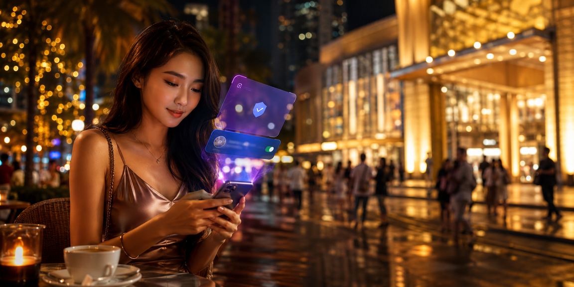 Pengguna Kuala Lumpur membuat deposit untuk pertaruhan sukan menggunakan telefon mudah alih