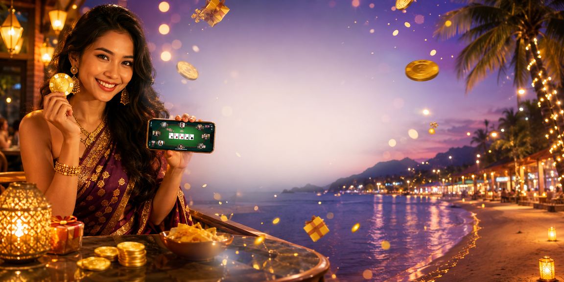 Pemain dari Langkawi menikmati permainan Teen Patti dan slot dalam suasana santai